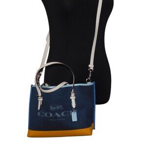 Coach Bag C4085 Denim Tote Bag Shoulder Bag Handbag Crossbody